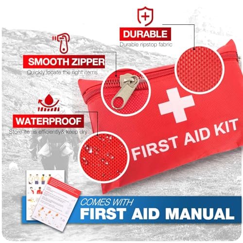 107-Piece Compact First Aid Kit for Home & Travel