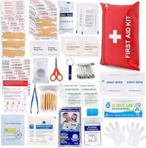 107-Piece Compact First Aid Kit for Home & Travel