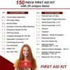 150-Piece Compact First Aid Kit for Every Adventure