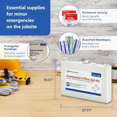 25-Person Contractor's First Aid Kit for Worksites