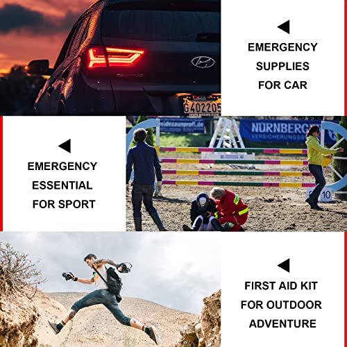 300PCS Portable First Aid Kit for Travel & Adventure
