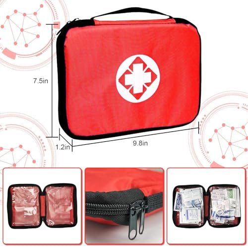 300PCS Portable First Aid Kit for Travel & Adventure