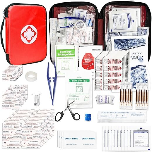 300PCS Portable First Aid Kit for Travel & Adventure