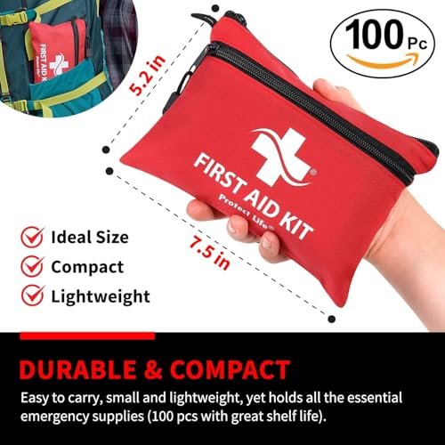 Compact First Aid Kit for Home, Travel & Adventure