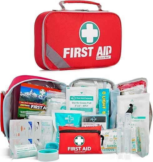 General Medi 2-in-1 First Aid Kit: 258 Essential Items!