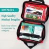 General Medi 309-Piece Reflective First Aid Kit for All Needs