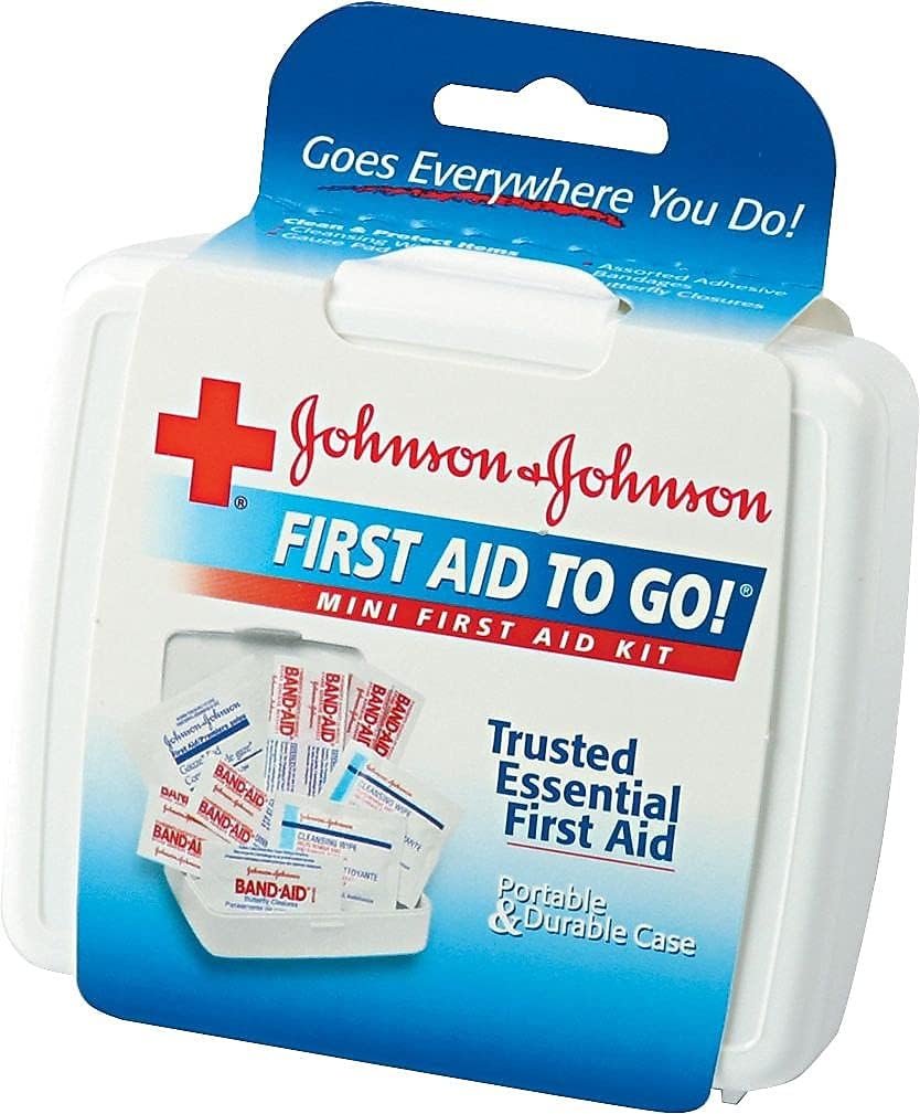 J&J Mini First Aid Kit: Essential Safety On-the-Go!