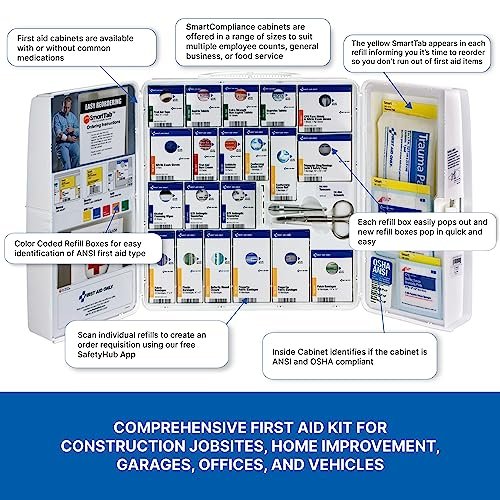 SmartCompliance 50-Person OSHA First Aid Kit - 245 Pieces