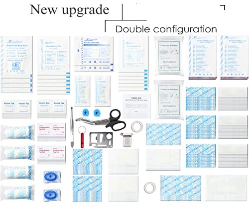 Ultimate 228-Piece Family First Aid Kit - Waterproof & Compact