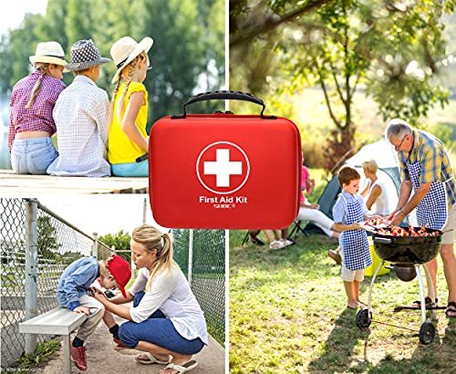 Ultimate 228-Piece Family First Aid Kit - Waterproof & Compact