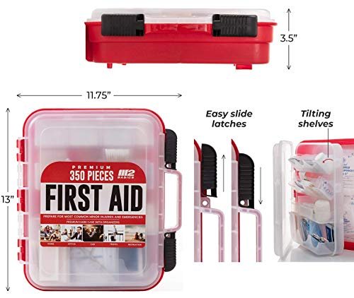 Ultimate 350-Piece Emergency First Aid Kit for All Needs