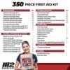 Ultimate 350-Piece Emergency First Aid Kit for All Needs